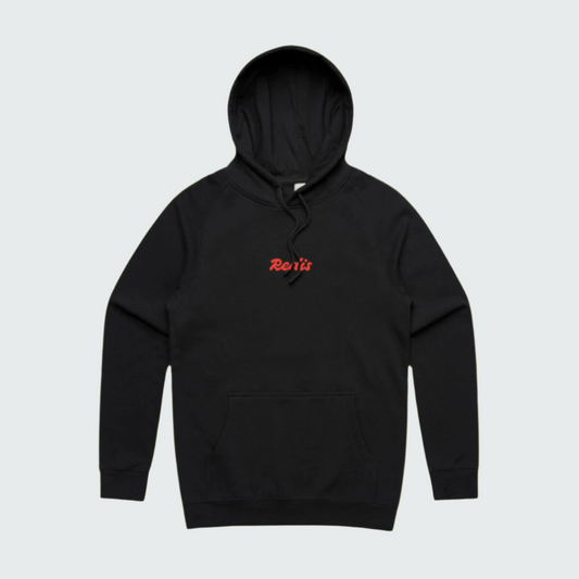 Heavyweight logo hoodie (black)