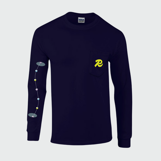 Long sleeve pocket tee (navy)